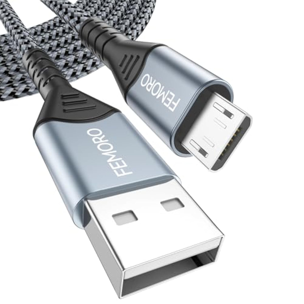 Usb To Micro Usb Cable 10 Ft Long 480Mbps Data Transfer & 12W Charging, Microusb 2.0 Charger Cord 10Ft For Ps4 Old Kindle Android Phones Raspberry Pi 3 And More