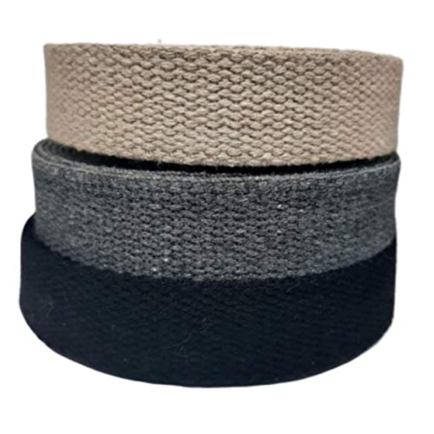 Heavy Cotton Webbing 1 Inch - Straps For Arts And Crafts - (Black, 10