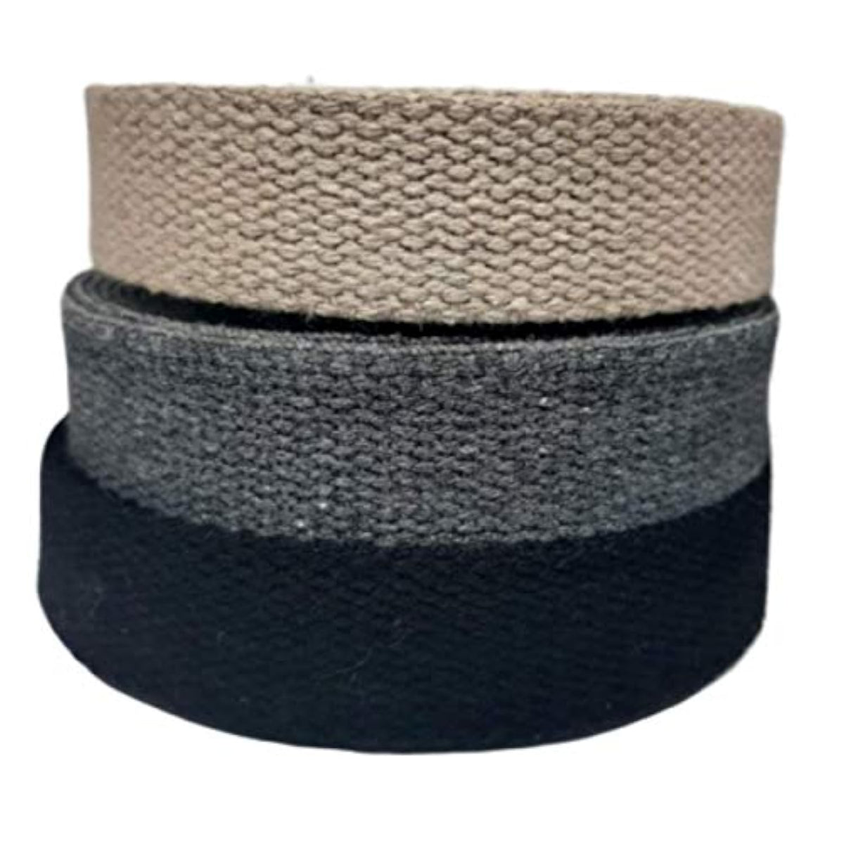 Heavy Cotton Webbing 1 Inch - Straps For Arts And Crafts - (Black, 10