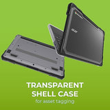 Gumdrop SlimTech Case Fits Acer Chromebook 511 (C736) Clamshell - Durable, Lightweight, Shockproof, Drop Tested and Reliable Device Protection for Kids, K-12 Students, Classroom and School Use - Black