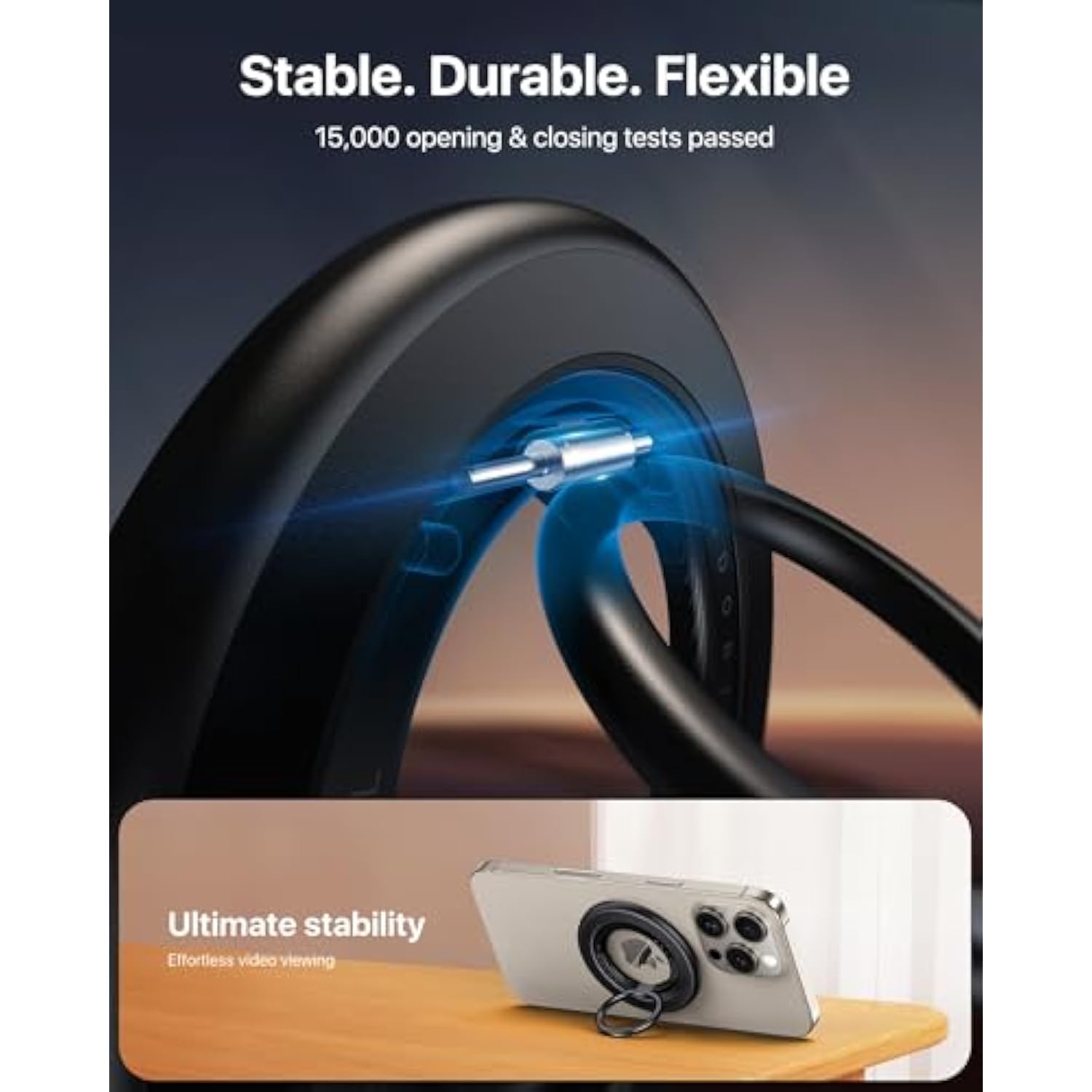 MagSafe Phone Grip [Sability Max], Strong Ring Holder for iPhone 15/14/13