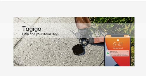[2025 New, Designed In California], Tagigo Tracker, Compatible With Find Hub, Replaceable Battery, Ideal For Keys, Bags, Luggage, Etc (Android Only - White)