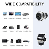 2Pcs Usb 2.0 Panel Mount Coupler, Usb Pass Through Connector, Female To Female