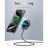 For Mag-Safe Charger, Magnetic Wireless Charger Made For Iphone 16/16 Pro/16 Pro Max/16 Plus/15/14/13/12 Series, 15W Max Fast Mag Safe Charging Pad For Airpods Pro 3 2 (Black)