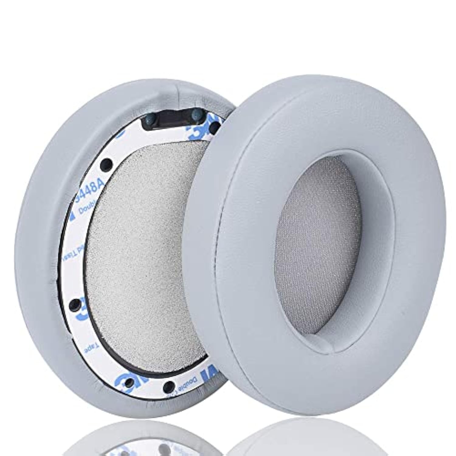 Replacement Earpad Cushions Compatible With Beats Studio 2.0 Wired/Wireless Sutdio 3.0 Over-Ear Headphones Soft Protein Leather, Noise Isolation Memory Foam (Grey)