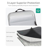 BAGSMART 15.6-16 inch Laptop Computer Case with Strap,Shockproof Waterproof Laptop Bag with Sturdy Handle,Carrying Laptop Sleeve for 15" Dell,HP,MacBook Pros?Black