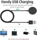 Charger Compatible with Fossil Hybrid Smartwatch HR Accessory Rapid Charger Magnetic USB Charger - 3.3 Feet (Black)