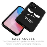 For Iphone 16 Case, Cute [Don'T Touch My Phone] Shockproof Dual Layer Slim Protective Silicone Plastic Cover For Kids Boys Men Phone Case (Iphone 16 6.1-Inch)
