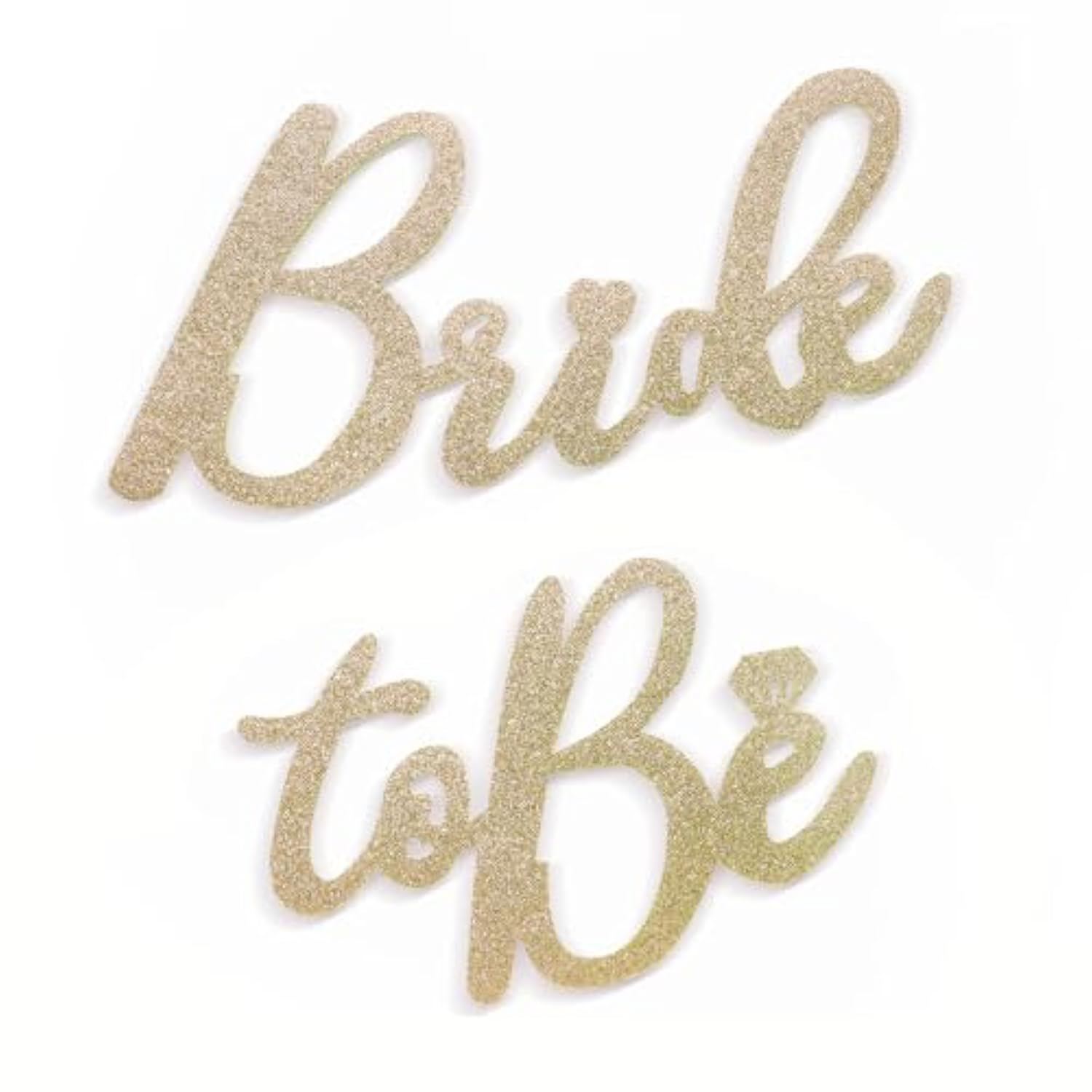 Bride To Be Felt Sign For Backdrop - Glitter Champagne Bride To Be Signs Felt Letters For Bachelorette Party Decorations Welcome To Bridal Shower Shiny Wedding Sign For Balloon Arch Photo Props Decor