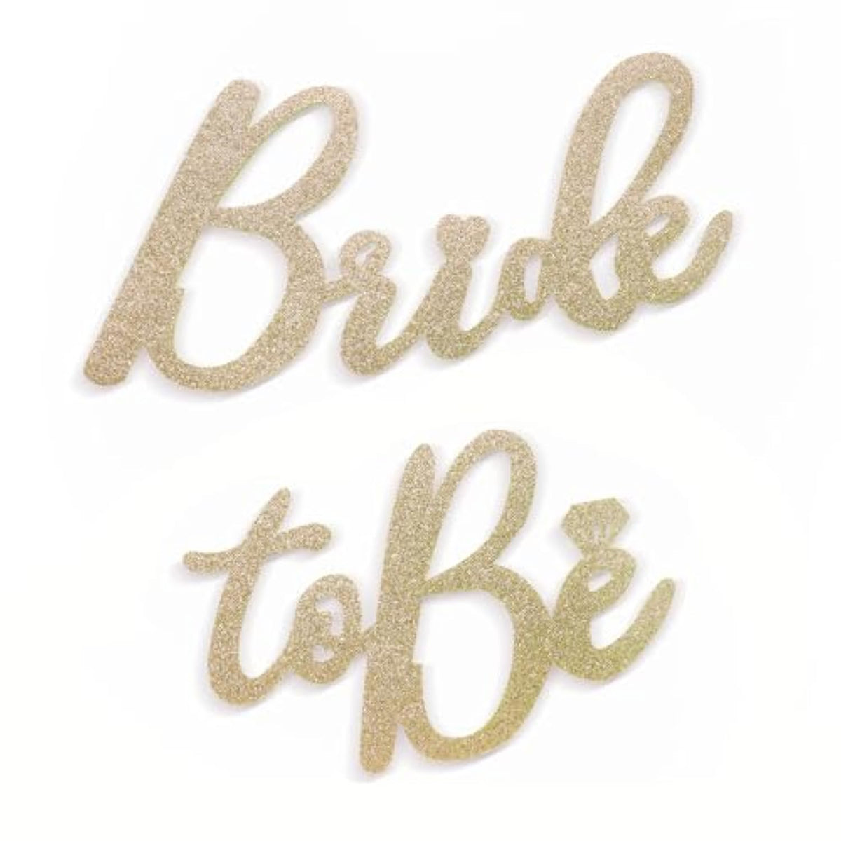 Bride To Be Felt Sign For Backdrop - Glitter Champagne Bride To Be Signs Felt Letters For Bachelorette Party Decorations Welcome To Bridal Shower Shiny Wedding Sign For Balloon Arch Photo Props Decor