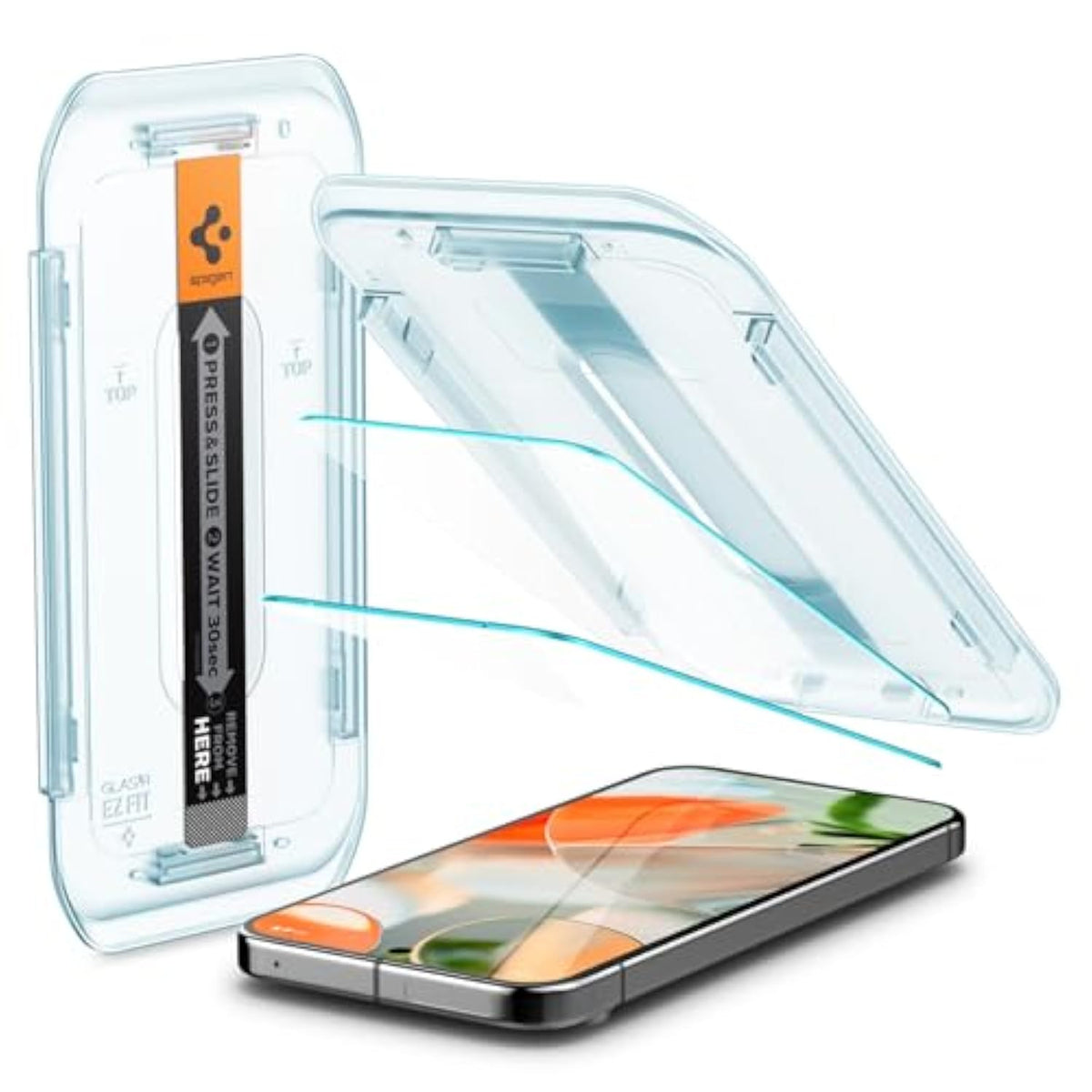 Spigen Tempered Glass Screen Protector [GlasTR EZ FIT] designed for Pixel 9 / Pixel 9 Pro [Case Friendly] - 2 Pack