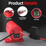 M12 Battery Adapter For Milwaukee 12V Adapter Power Wheels Battery Adapter 14 Gauge Wire With Fuses And Connectors For Diy Rc Trucks Toys Robotics