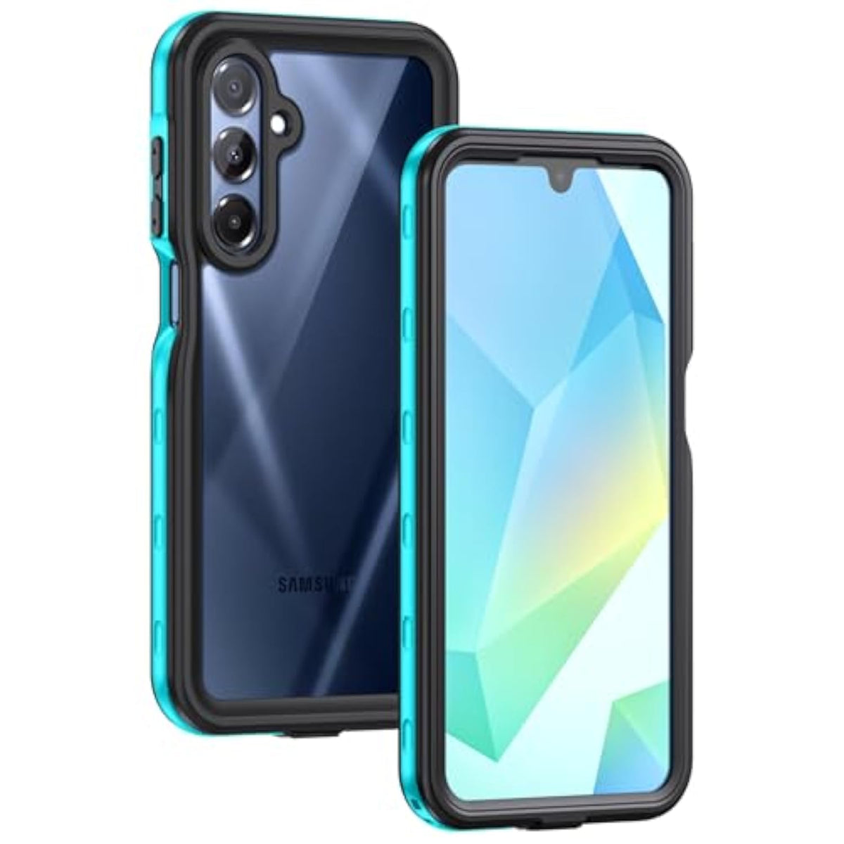 For Samsung Galaxy A16 5G Case, Ip68 Waterproof Dustproof, Built-In Screen Protector, Rugged Full Body Shockproof Protective Cover For Samsung A16 5G /4G 6.7", Blue/Clear