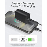 2 Pack Usb C Charger, 25W Type C Fast Charging With Usb-C Charger Cable 6Ft Android Phone Charge For Galaxy S24 Ultra/S23+/S22/S21/S20/Phone 16 15 Pro Max 16 15 Plus