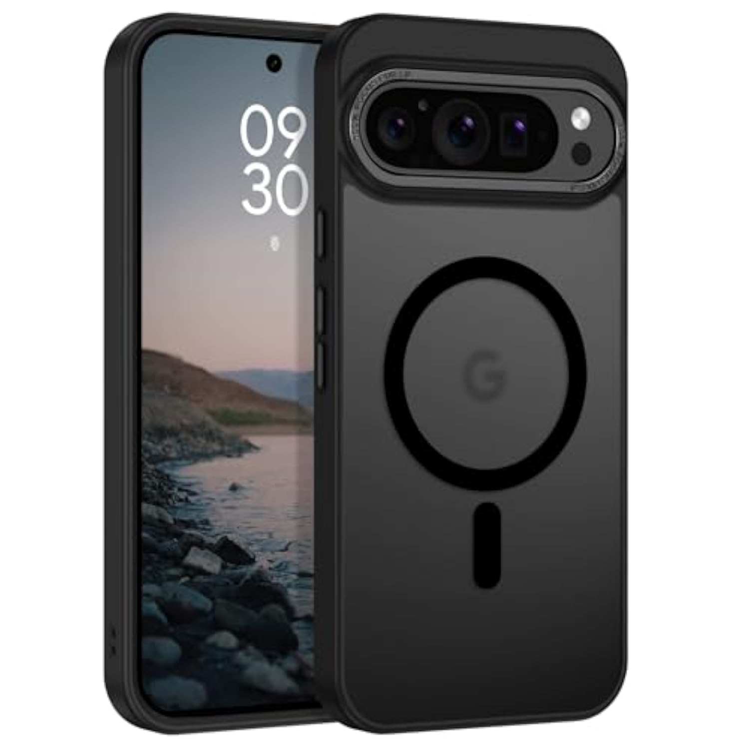 For Google Pixel 10 Pro Xl Case, Strong Magnetic [Compatible With Magsafe] Translucent Matte Frosted Slim Fit Shockproof Women Men Protective Phone Case For Pixel 10 Pro Xl,Black