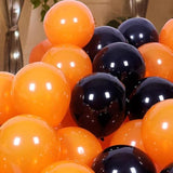 Halloween Balloon Arch Kit: Black & Orange Latex Balloons - 140 PCS