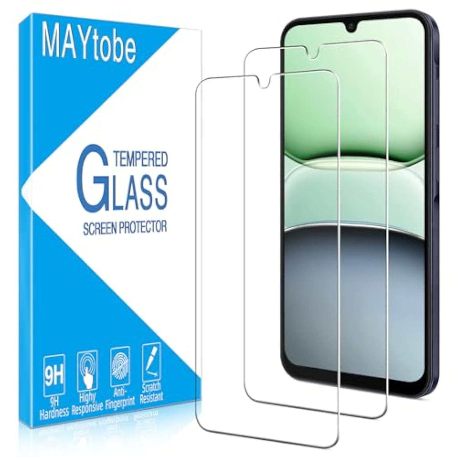 [2-Pack Screen Protector Designed For Samsung Galaxy A26 5G Tempered Glass, No Bubbles, Anti Scratch, Easy To Install