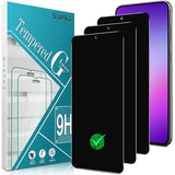 [3 Pack for  Galaxy S23 Privacy Screen Protector Tempered Glass, NO Bubbles, Fingerprint Unlock, Anti Spy, Anti-Scratch, Easy install