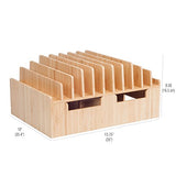Bamboo 10-Port Charging Station & Compatible Adapter for Apple Watch Combo for use with Watch, Smartphones & Tablets