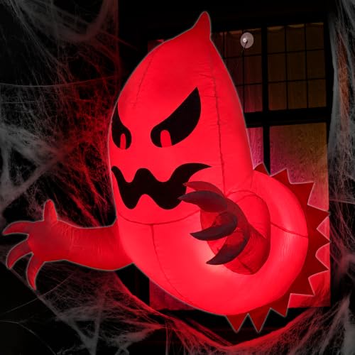 Halloween Ghost Inflatables Broke Out from Window Decorations Outdoor Yard