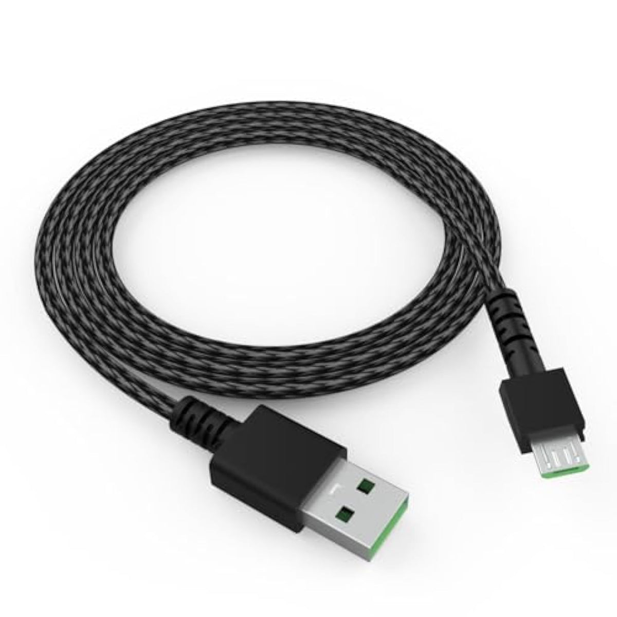 Mouse Charging Cable Micro Usb Charger Cord Compatible With Razer Naga Pro 20000 Dpi, Viper Ultimate, Razer Deathadder V2 Pro/Basilisk Ultimate Gaming Mouse, Nylon Braided, 5.9 Feet