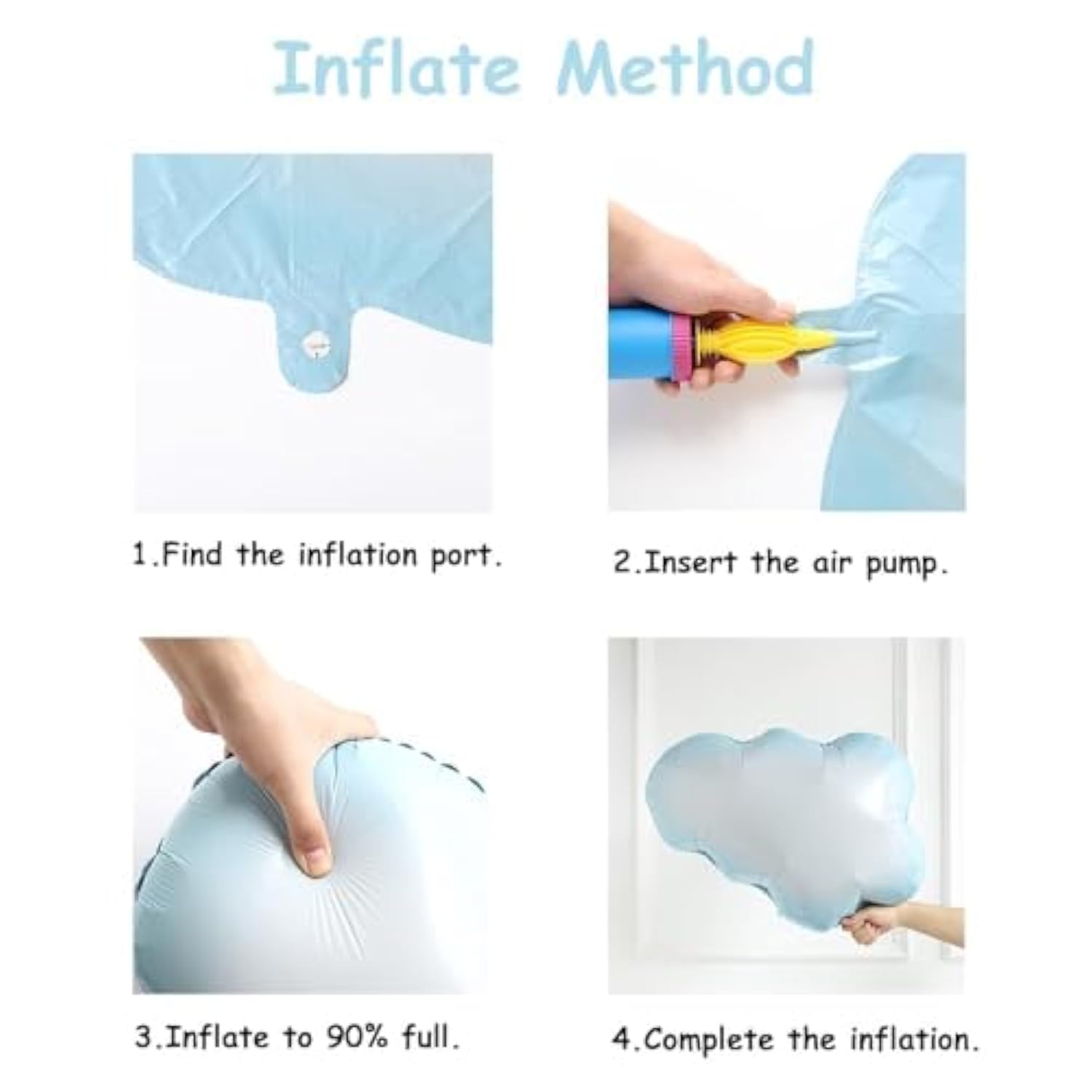 Gender Reveal Cloud Balloon Garland Arch Kit 151Pcs Pastel Pink And Blue Confetti Balloon For He Or She Gender Reveal Birthday Party Decorations