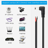 2 Pack 90 Degree Dc Power Pigtails Cable, Right Angle Dc 5.5Mm X 2.1Mm Male Plug To Bare Wire Open End Power Supply Replacement Repair Cord, For Monitors, Led Strip Light, Camera,3Ft 1M