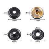 100 Pieces 15 Mm Fastener Snap Stainless Steel Snap Buttons Press Stud