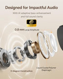 Bowie MC1 Open Ear Clip-On Earbuds, Adaptive Comfort with Anti-Drop Design, Impactful Sound with Adaptive Bass Boost, Adaptive Noise Cancelling