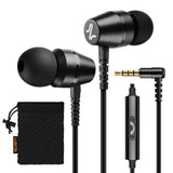 LUDOS OMNITONE Wired Earbuds in-Ear Headphones, 5 Year , Earphones with Microphone, 3.5 mm Jack Corded Ear Buds, Videoconference for iPhone, Samsung, Computer, Laptop, Kids, School Students