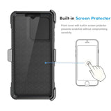 For Moto G 5G 2025 Case, For Motorola Moto G 5G 2025 Phone Holster Case, [Nbeck] Shockproof Heavy Duty Built-In Screen Protector Rugged Swivel Belt Clip Holster Kickstand Hard Cover [Black]