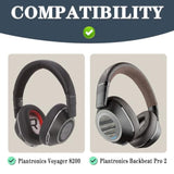 Replacement Earpads Compatible With Plantronics Voyager 8200 Uc/Plantronics Backbeat Pro2 Headphone, Headphone Ear Pads Ear Cushions, Ear Cups Cover Repair Parts-Black
