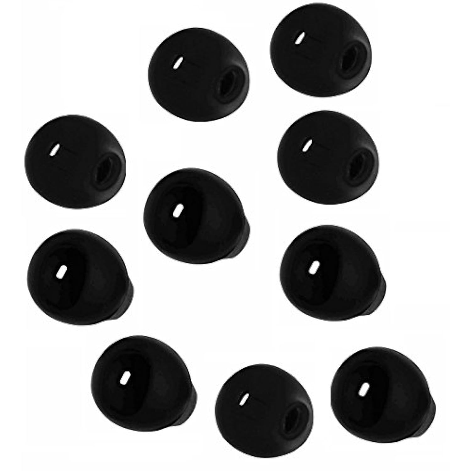 Ear Buds For Headphones,Samsung Galaxy S6 S6Edge G9200 G9250 G9208 Earphones Ear Cover, Note5 Earphone Durable Silicone Fit Soft Thin Light Ear Cushion,6 Pairs,Black