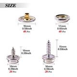 120-Pieces Stainless Steel Marine Grade Canvas And Upholstery Boat Cov
