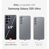 For Samsung Galaxy S25 Ultra Phone Case, Magnetic Protective Cover With Camera Cover & Adjustable Metal Kickstand For Galaxy S25 Ultra (2025)-Black