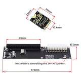 Pci-E 3.0 M.2 M-Key To Oculink Sff-8612 Sff-8611 Host Adapter For Gpd Win Max2