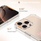 For Iphone 16 Pro Max Case With Screen Protector,Enhanced Camera Protection,Clear Tpu Cover With Trendy Designs For Girls Women,Slim Fit Protective Phone Case,God Is Within Her