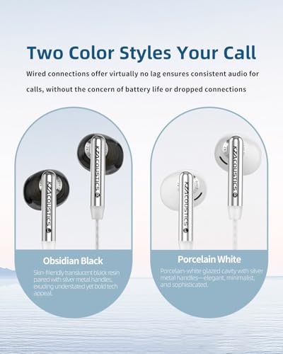 Duet Dual Driver Wired Earbuds for Gaming in-Ear Headphones with Microphone for PC, Mobile, Nintendo Switch, Noise Isolating Fit, HiFi Deep Bass Ear