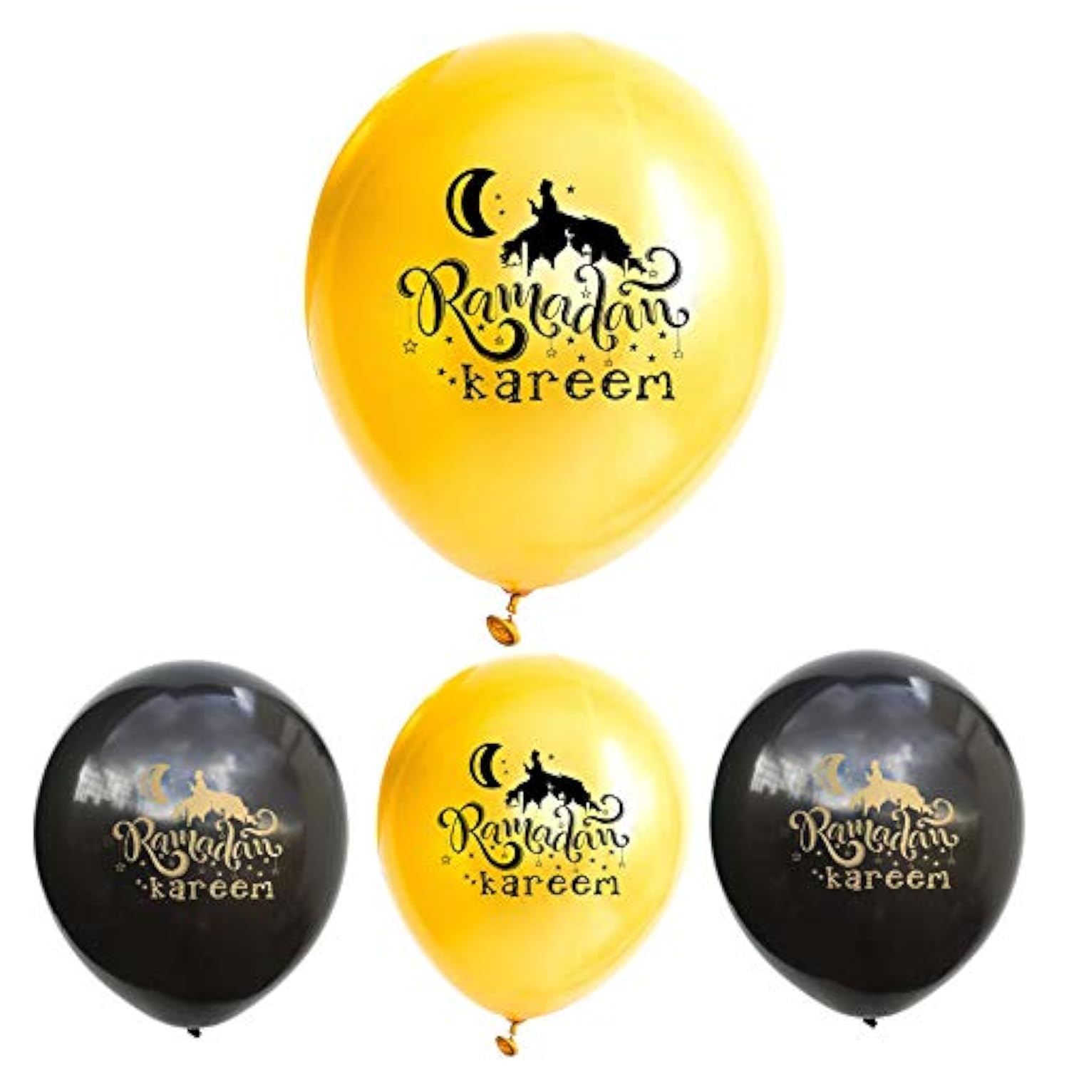 Eid Ramadan Kareem Latex Balloons,Eid Decorations,12 Inch,15Pcs