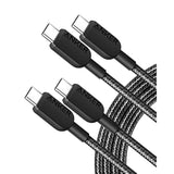 Anker 310 USB C to USB C Cable (6ft , 2 Pack) , (60W/3A) Fast Charge for Samsu