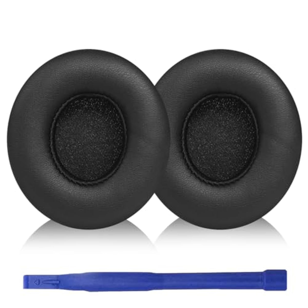 Solo 4 Replacement Ear Pads Cushions For Beats Solo 4 Headphone,Earpads With Soft Protein Leather, Solo4 Noise Isolation Memory Foam Ear Cushions (Black)