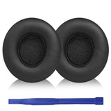 Solo 4 Replacement Ear Pads Cushions For Beats Solo 4 Headphone,Earpads With Soft Protein Leather, Solo4 Noise Isolation Memory Foam Ear Cushions (Black)