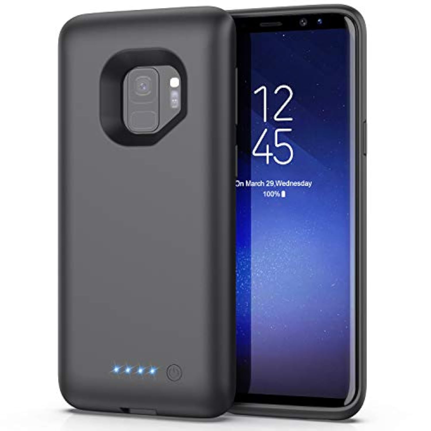 6000Mah Battery Case For Galaxy S9 - Portable Charger & Power Bank, 5.8 Inch, Black