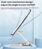 Aluminum Cell Phone & Tablet Stand for Desk,360° Rotating Foldable Mobile Stand,Home Office Desk Accessories Gifts for iPhone 17 16 15 14 Pro Max,