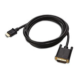 Cable Matters CL3 in-Wall Rated Bi-Directional HDMI to DVI Cable - 6ft, DVI to HDMI Cable, HDMI1.4 to DVI-D Dual Link Cord, Black