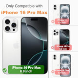 For Iphone 16 Pro Max Clear Wallet Case With Rfid Blocking Card, Up To 5 Cards, Hybrid Protective Case With Card Holder, Tpu + Pc, Anti-Yellowing, 6.9" 2024
