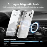 Magnetic For Iphone 17 Pro Max Case, Compatible With Magsafe, [Full Camera Protection][Screen Protector] Silicone Shockproof Protective Phone Case For Iphone 17 Pro Max 6.9", White