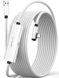 Link Cable with 18W Charging 16ft, Compatible with Oculus Meta Quest 3S/ 3/ 2/ Pro and Pico 4, PC VR, Steam VR Accessories, 2-in-1 High Speed 5Gbs