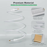 Usb C To Usb C 3.2 Cable (6.6Ft/100W/20Gbps), White Usb C Monitor Cable, Pd Fa