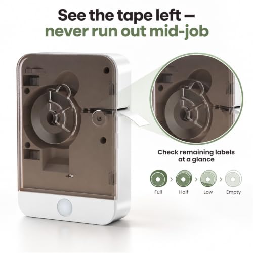 Label Maker Machine With Tape Portable Bluetooth Mini Sticker Printer Wireless Small Labeler With Multiple Templates For Home School Office Organization